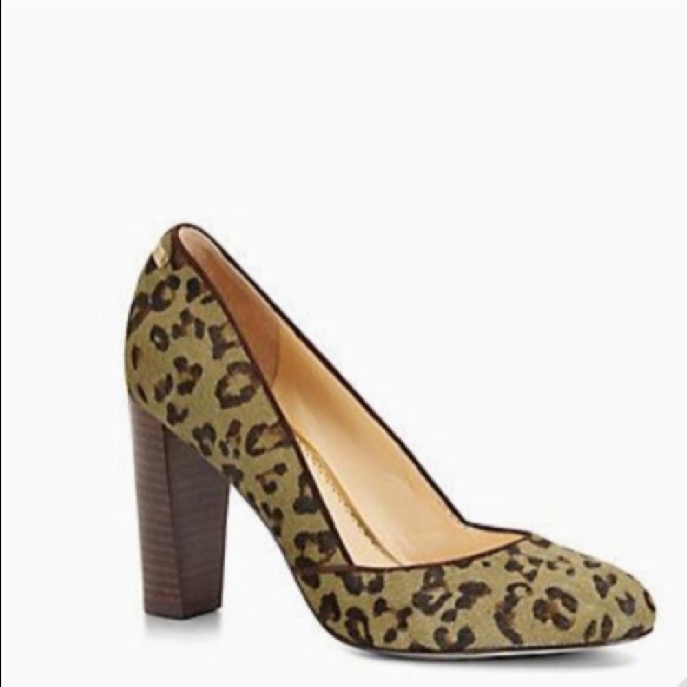 NWT C.Wonder leopard calf hair pumps